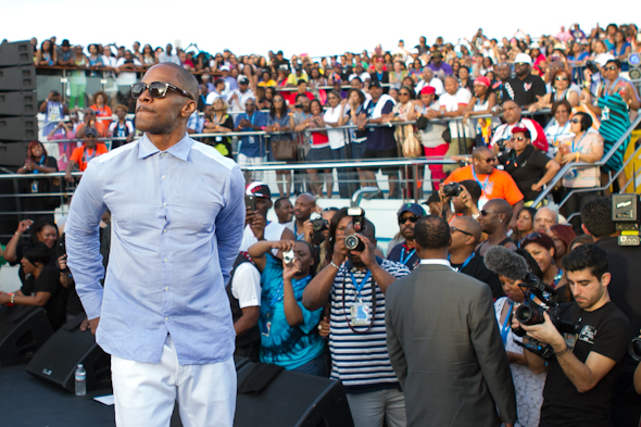 Pool deck party with the celebrities