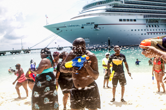 Beach Party Water Fight