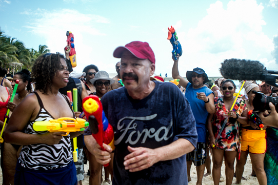 Beach Party Water Fight
