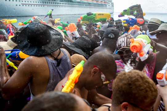 Beach Party Water Fight
