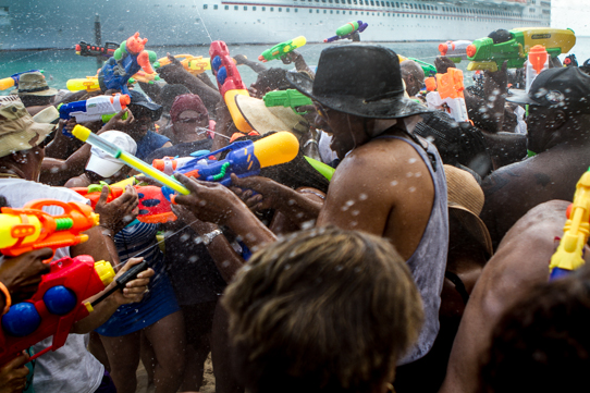Beach Party Water Fight