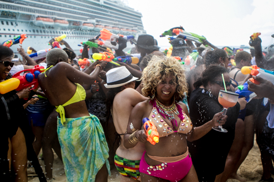 Beach Party Water Fight