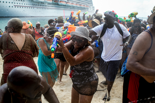 Beach Party Water Fight