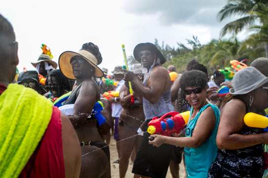 Beach Party Water Fight