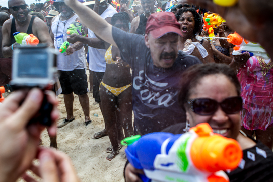 Beach Party Water Fight