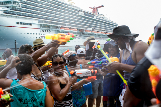 Beach Party Water Fight