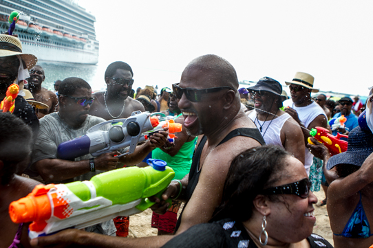 Beach Party Water Fight
