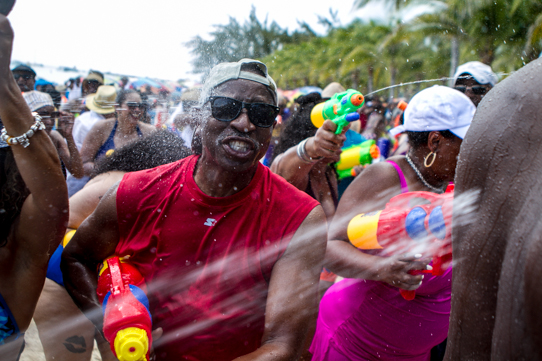 Beach Party Water Fight