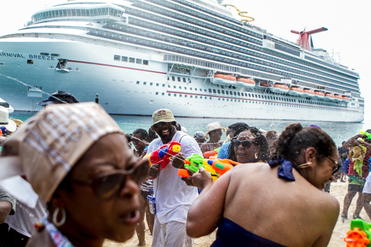 Beach Party Water Fight