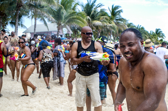 Beach Party Water Fight