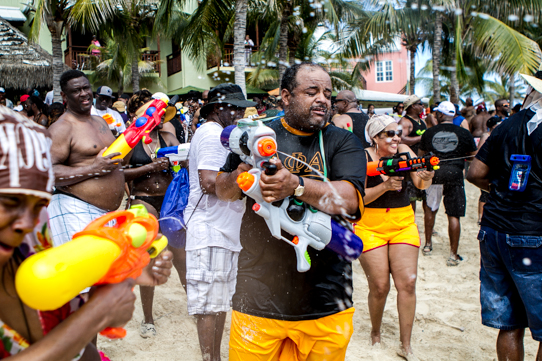 Beach Party Water Fight
