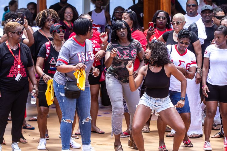 The Greek Takeover Party on the 2019 Fantastic Voyage