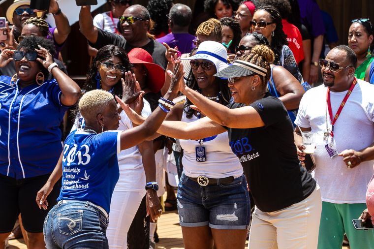 The Greek Takeover Party on the 2019 Fantastic Voyage