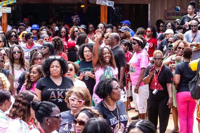 The Greek Takeover Party on the 2019 Fantastic Voyage