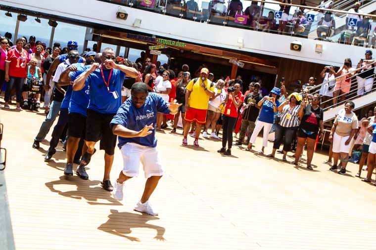 The Greek Takeover Party on the 2019 Fantastic Voyage