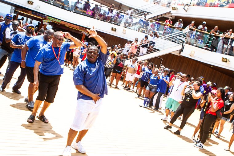 The Greek Takeover Party on the 2019 Fantastic Voyage