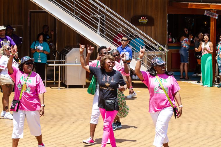 The Greek Takeover Party on the 2019 Fantastic Voyage