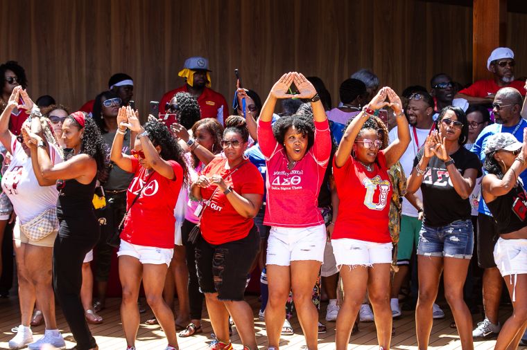 The Greek Takeover Party on the 2019 Fantastic Voyage