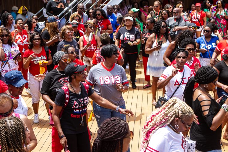 The Greek Takeover Party on the 2019 Fantastic Voyage