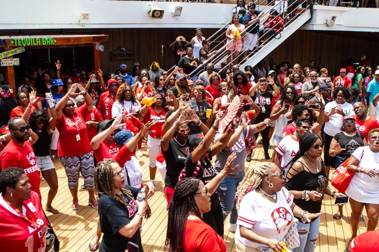 The Greek Takeover Party on the 2019 Fantastic Voyage