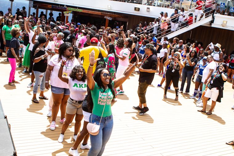 The Greek Takeover Party on the 2019 Fantastic Voyage