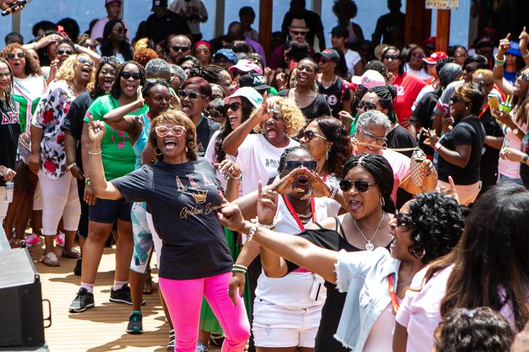 The Greek Takeover Party on the 2019 Fantastic Voyage