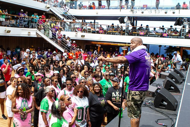 The Greek Takeover Party on the 2019 Fantastic Voyage