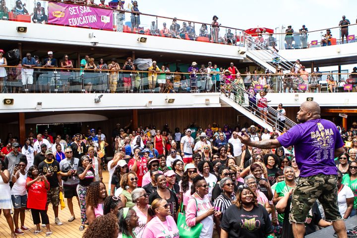 The Greek Takeover Party on the 2019 Fantastic Voyage
