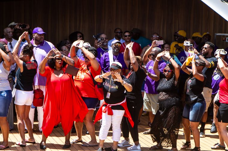 The Greek Takeover Party on the 2019 Fantastic Voyage