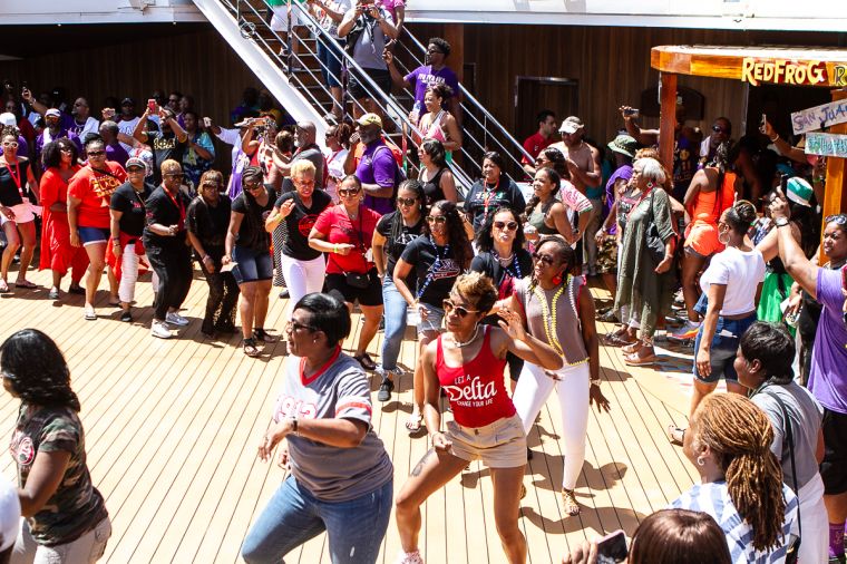 The Greek Takeover Party on the 2019 Fantastic Voyage