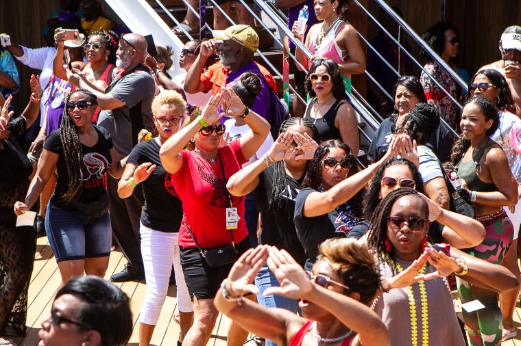 The Greek Takeover Party on the 2019 Fantastic Voyage