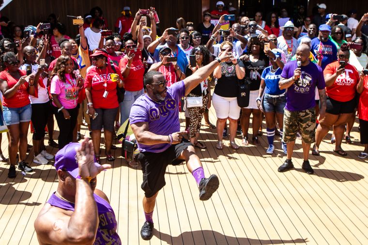 The Greek Takeover Party on the 2019 Fantastic Voyage