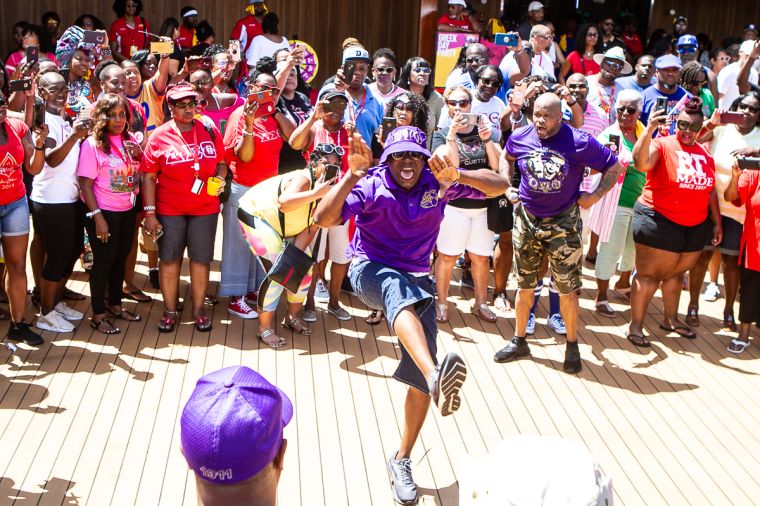 The Greek Takeover Party on the 2019 Fantastic Voyage