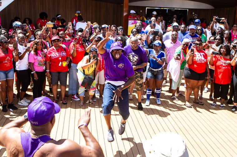 The Greek Takeover Party on the 2019 Fantastic Voyage