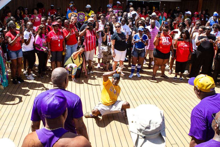 The Greek Takeover Party on the 2019 Fantastic Voyage