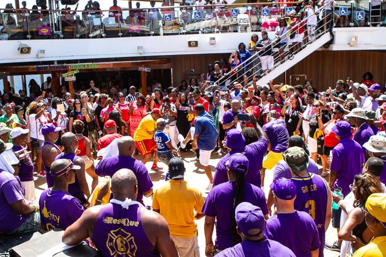 The Greek Takeover Party on the 2019 Fantastic Voyage