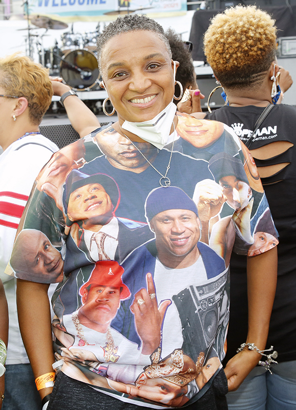 A True LL Cool J Fan at The Tom Joyner Foundation Fantastic Voyage 20 in 2021