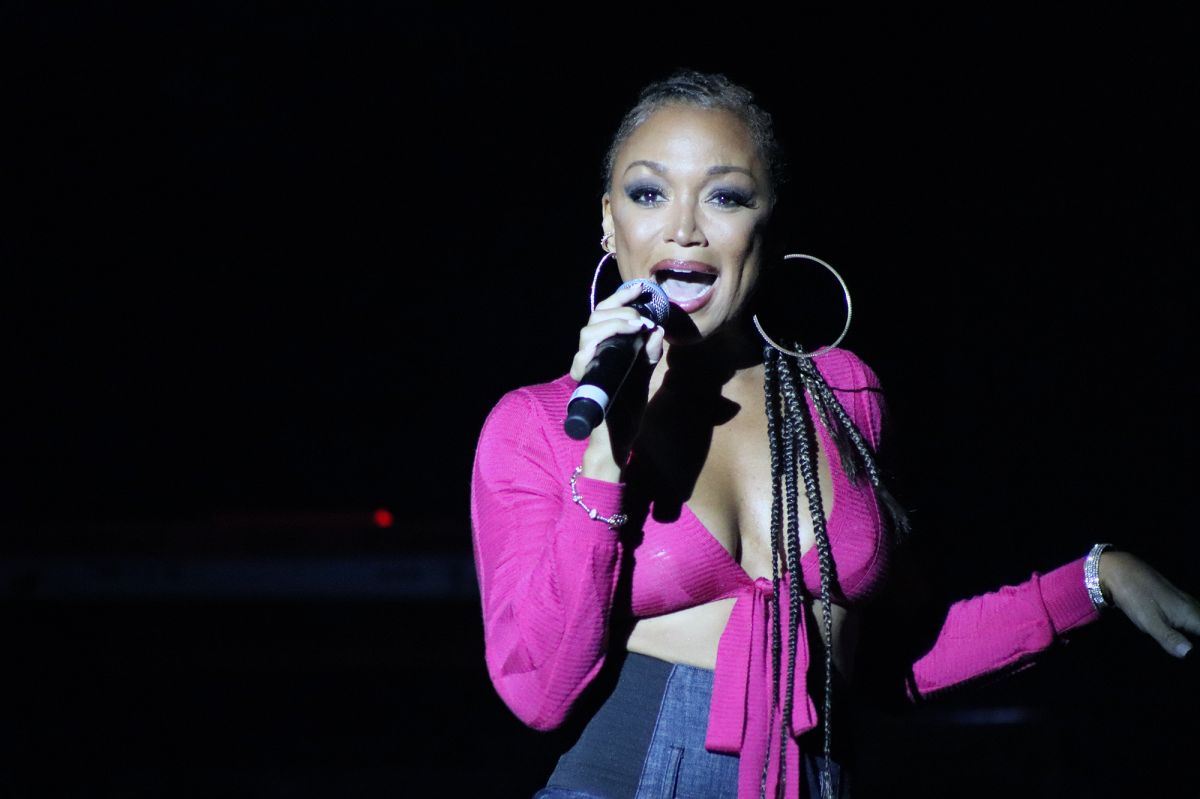 Chanté Moore performs at The Tom Joyner Foundation Fantastic Voyage 20 in 2021