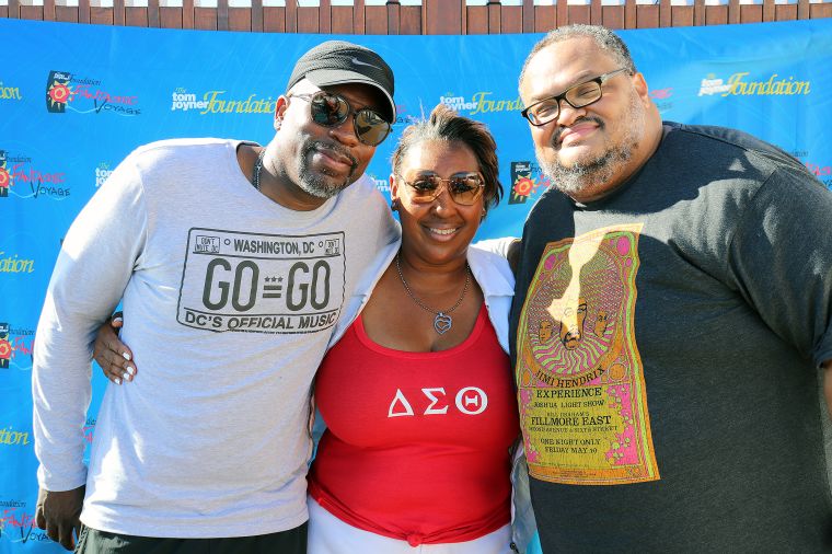 GoGo Day Party: Huggy Lowdown and Chris Paul at The Tom Joyner Foundation Fantastic Voyage 20 in 2021