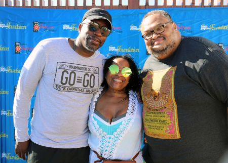 GoGo Day Party: Huggy Lowdown and Chris Paul at The Tom Joyner Foundation Fantastic Voyage 20 in 2021