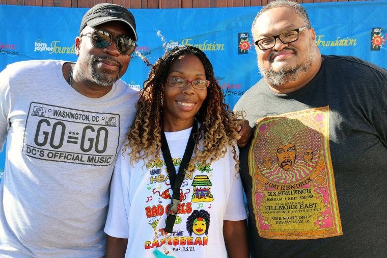 GoGo Day Party: Huggy Lowdown and Chris Paul at The Tom Joyner Foundation Fantastic Voyage 20 in 2021