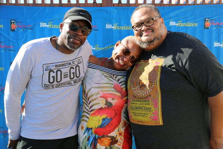 GoGo Day Party: Huggy Lowdown and Chris Paul at The Tom Joyner Foundation Fantastic Voyage 20 in 2021