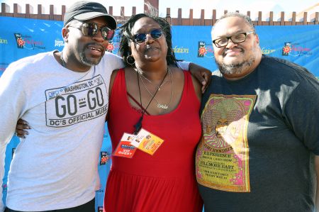 GoGo Day Party: Huggy Lowdown and Chris Paul at The Tom Joyner Foundation Fantastic Voyage 20 in 2021