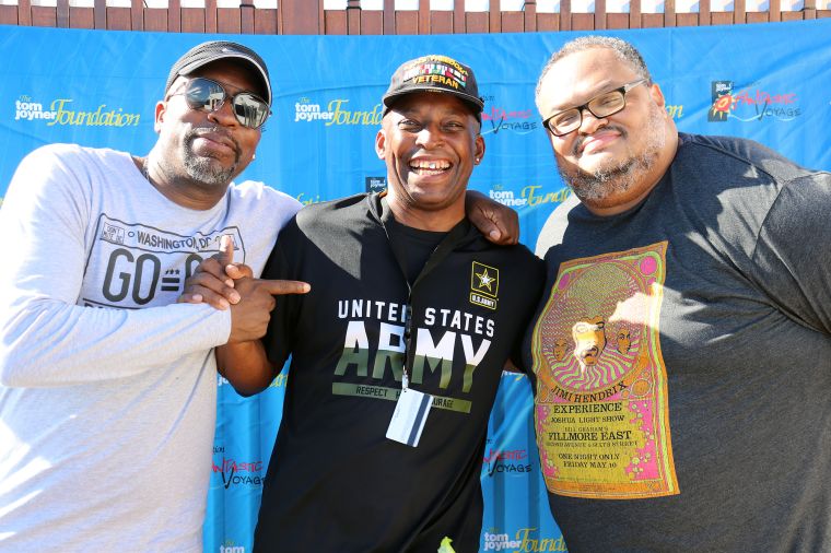 GoGo Day Party: Huggy Lowdown and Chris Paul at The Tom Joyner Foundation Fantastic Voyage 20 in 2021