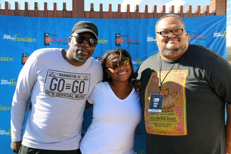 GoGo Day Party: Huggy Lowdown and Chris Paul at The Tom Joyner Foundation Fantastic Voyage 20 in 2021