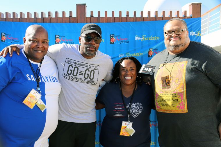 GoGo Day Party: Huggy Lowdown and Chris Paul at The Tom Joyner Foundation Fantastic Voyage 20 in 2021