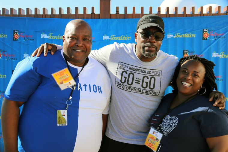 GoGo Day Party: Huggy Lowdown and Chris Paul at The Tom Joyner Foundation Fantastic Voyage 20 in 2021