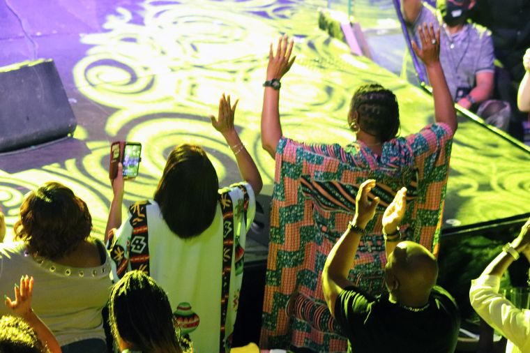 Praises went up at The Gospel Explosion Stage presented by Denny's at The Tom Joyner Foundation Fantastic Voyage 20 in 2021