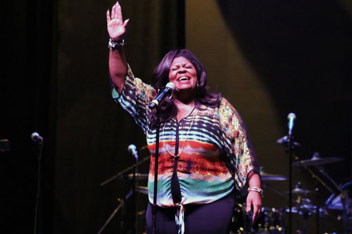 Kim Burrell shares her testimony at The Gospel Explosion Stage presented by Denny's at The Tom Joyner Foundation Fantastic Voyage 20 in 2021