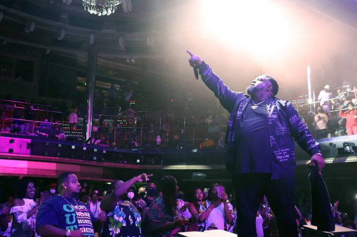 Big Al Cherry performed at The Gospel Explosion Stage presented by Denny's at The Tom Joyner Foundation Fantastic Voyage 20 in 2021